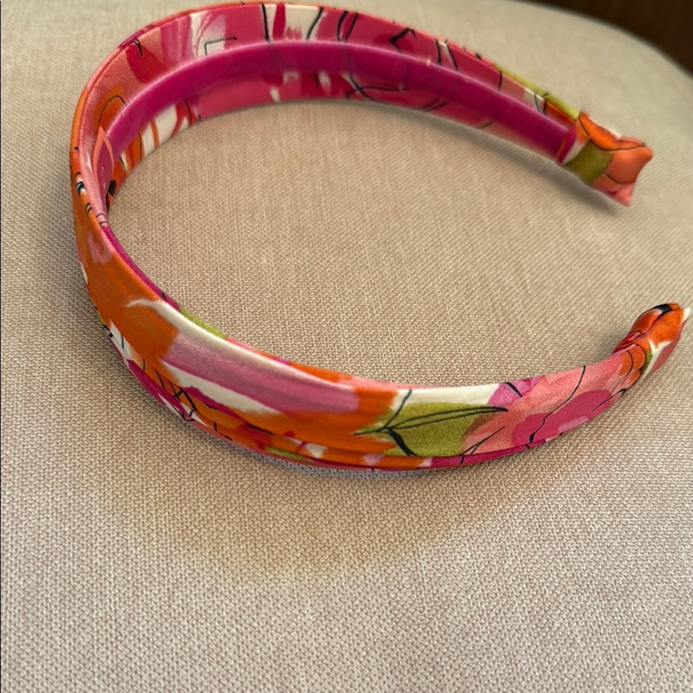 Vera Bradley Pink and Orange Floral Headband